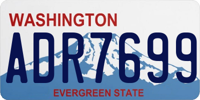 WA license plate ADR7699