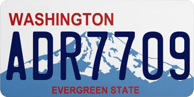 WA license plate ADR7709