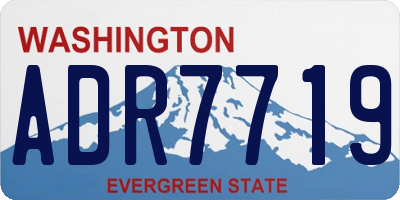 WA license plate ADR7719