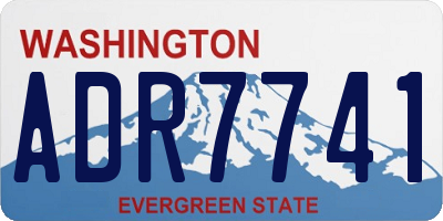 WA license plate ADR7741
