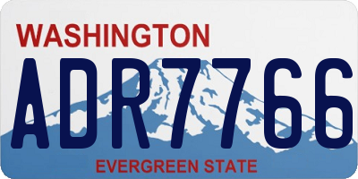 WA license plate ADR7766