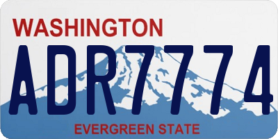 WA license plate ADR7774