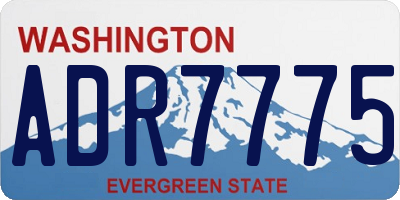 WA license plate ADR7775