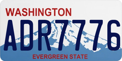 WA license plate ADR7776
