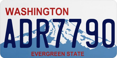 WA license plate ADR7790