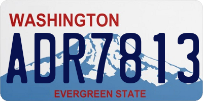 WA license plate ADR7813