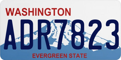 WA license plate ADR7823
