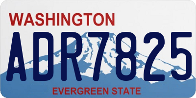 WA license plate ADR7825