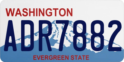 WA license plate ADR7882