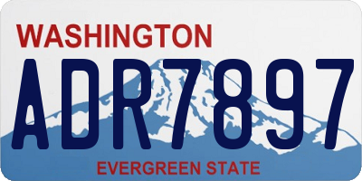 WA license plate ADR7897
