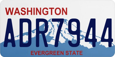 WA license plate ADR7944