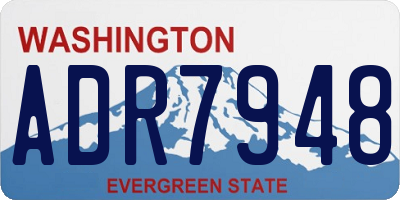 WA license plate ADR7948
