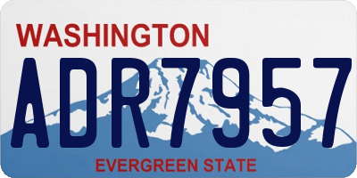 WA license plate ADR7957