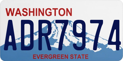 WA license plate ADR7974