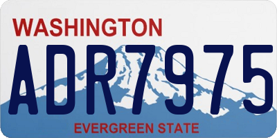 WA license plate ADR7975