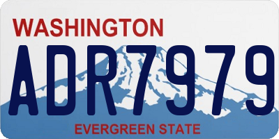 WA license plate ADR7979