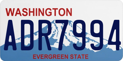 WA license plate ADR7994