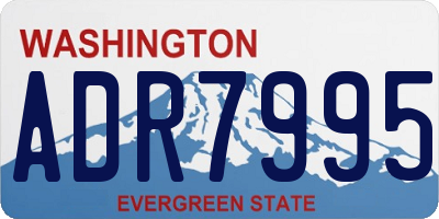 WA license plate ADR7995