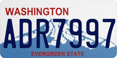 WA license plate ADR7997