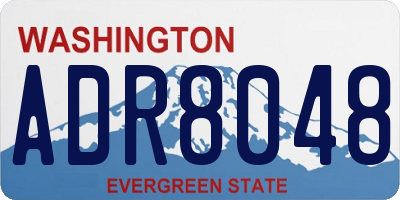 WA license plate ADR8048