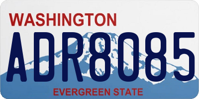 WA license plate ADR8085