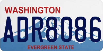 WA license plate ADR8086
