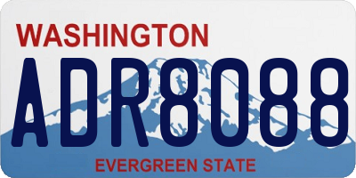 WA license plate ADR8088