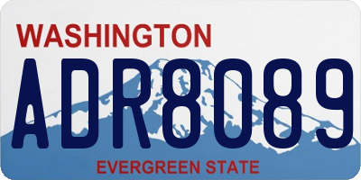 WA license plate ADR8089