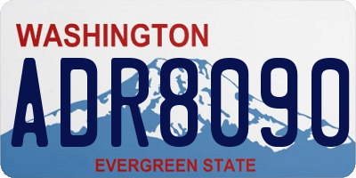 WA license plate ADR8090