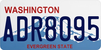 WA license plate ADR8095