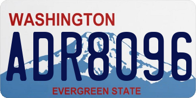 WA license plate ADR8096