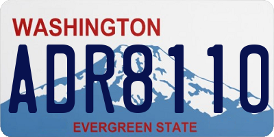 WA license plate ADR8110