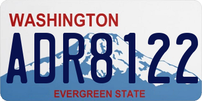 WA license plate ADR8122
