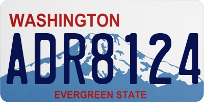 WA license plate ADR8124
