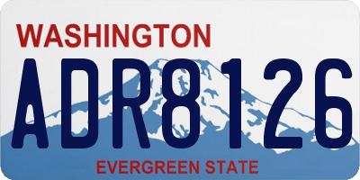 WA license plate ADR8126