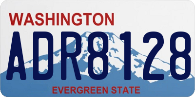 WA license plate ADR8128