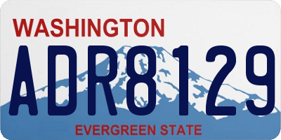 WA license plate ADR8129