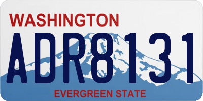 WA license plate ADR8131