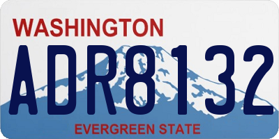 WA license plate ADR8132