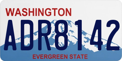 WA license plate ADR8142