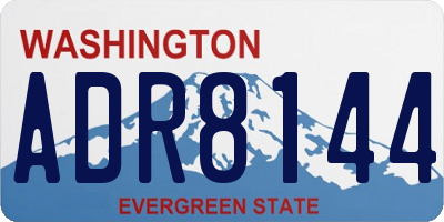WA license plate ADR8144