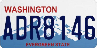 WA license plate ADR8146