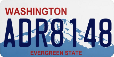 WA license plate ADR8148