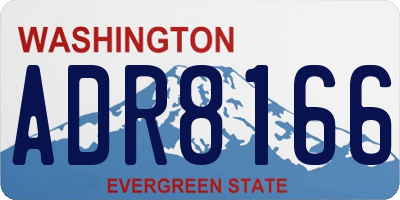 WA license plate ADR8166