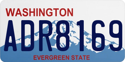 WA license plate ADR8169