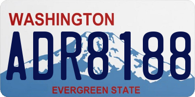 WA license plate ADR8188