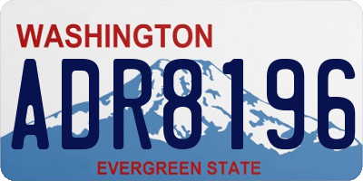 WA license plate ADR8196