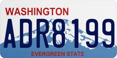 WA license plate ADR8199