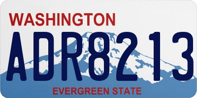 WA license plate ADR8213