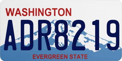 WA license plate ADR8219